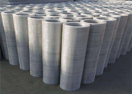 304 Woven Stainless Steel Crimped Wire Mesh Square Hole For 1-2m Width