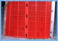 Couleur rouge matérielle de polyuréthane de maille d&amp;#39;écran d&amp;#39;extraction de trou rond pour des usines de ciment