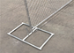 Le tissu américain 6 pi X de barrière de maillon de chaîne de Temp des panneaux de patrouille de 8 pi de périmètre a galvanisé GAW