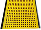 Médias de tamis d'unité centrale et feuille de plat de courbure de plate-forme de tapis de maille d'uréthane dans la couleur jaune
