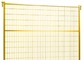 Barrière provisoire colorée jaune Panel de construction extérieure standard du Canada de taille de 1.8m